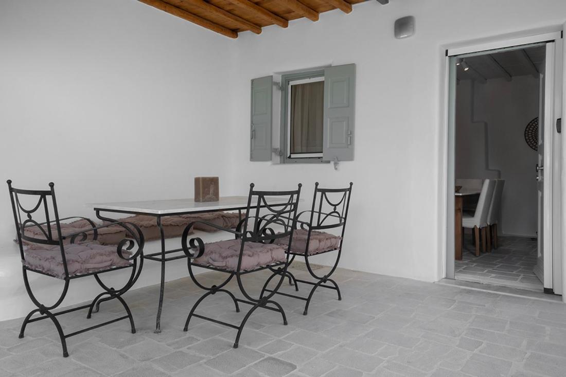 Mykonian Style W Shared Pool Houses & Nighttime Security Guard 오르노스 외부 사진